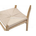 Drewno z litego drewna (drewno popiołu) tkane krzesła rattanu